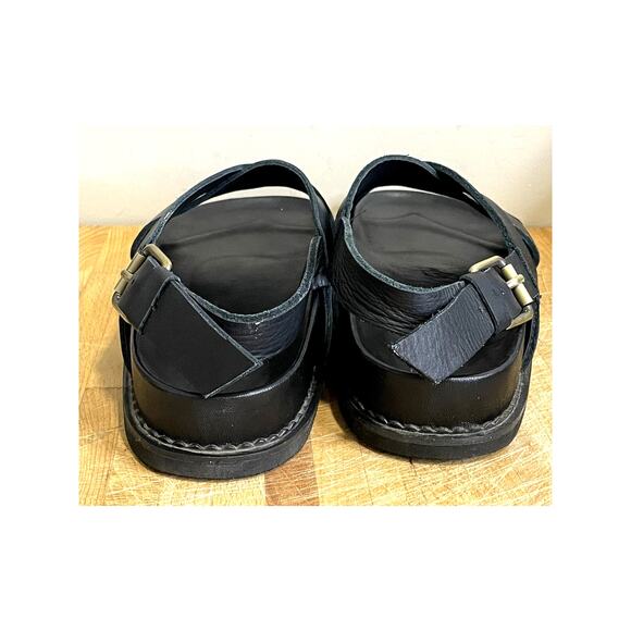 Liberte Capri Sandal Black Leather Buckle Casual Women's Size 8.5 - Picture 5 of 10